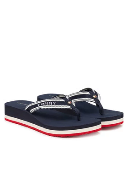 TOMMY HILFIGER Japanke morsko plava bijela