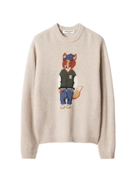 Pulover Maison Kitsune tricotate