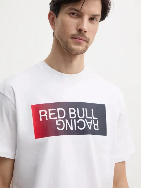Red Bull Racing x Pepe Jeans póló OMBRE LOGO TEE fehér