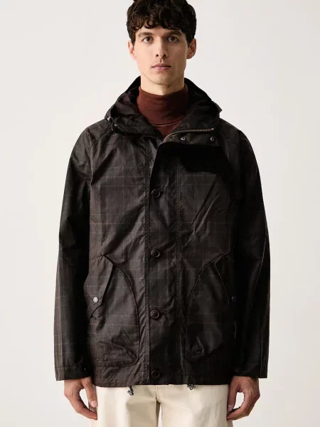 Barbour jachetă scurtă pentru bărbați din maro