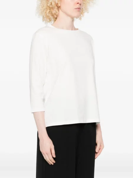 Top Weekend Max Mara cu decolteu rotund alb