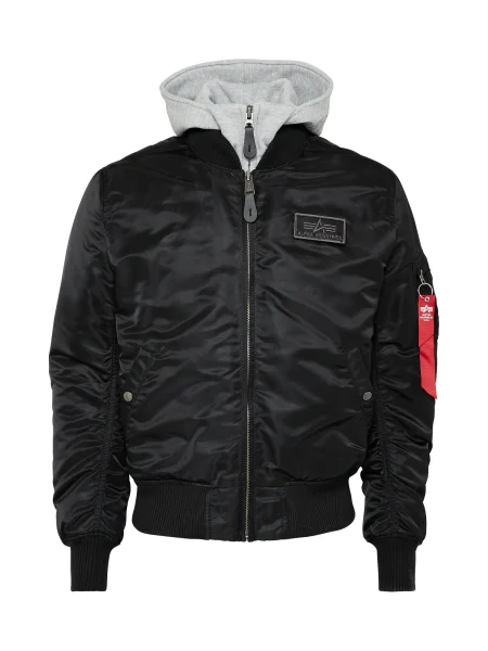 ALPHA INDUSTRIES Geacă de primăvară-toamnă D-Tec / roșu / gri amestecat negru
