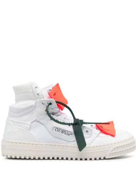 Kožené tenisky Off-white bílé