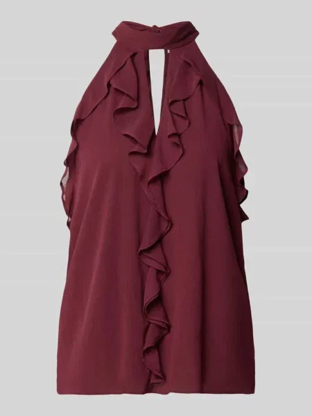 Top V By Vera Mont z falbankami wiązany