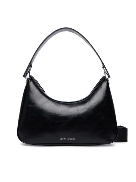 Armani Exchange torebka crossbody z imitacji skóry czarna