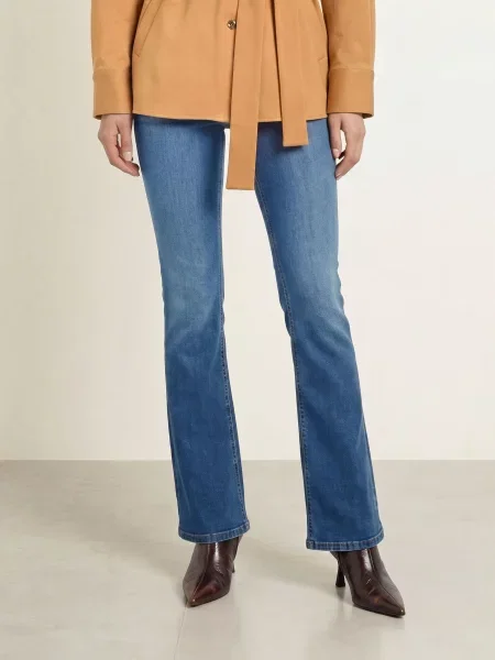Liu Jo Bootcut Džíny den.blue short root modré