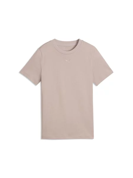 Młodzieżowa koszulka Essentials PUMA beżowa