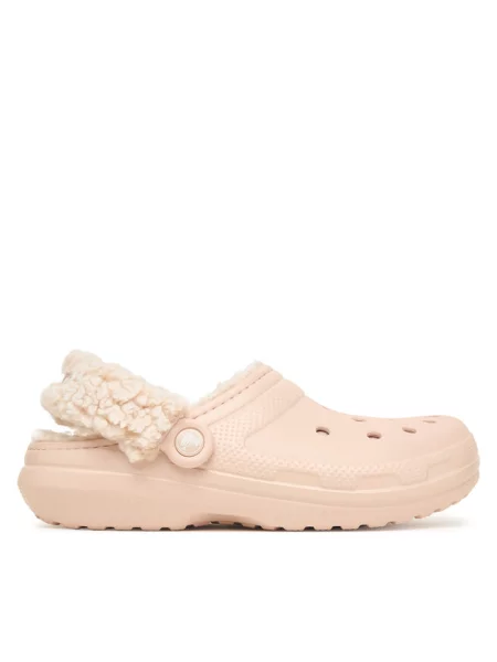 Crocs Klapki Classic Fleece Lined Clog Quartz różowy