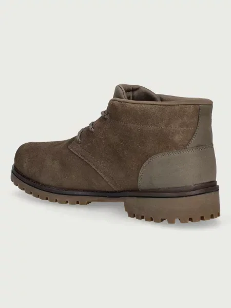 Skechers fűzős csizma férfi bőr QUINTERO DAMIEN zöld
