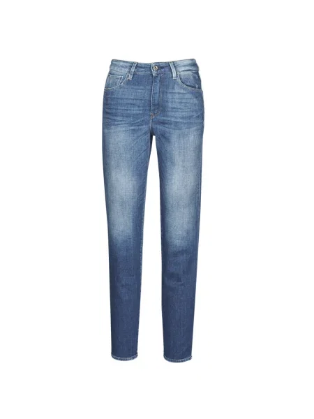 Džínsy s rovným strihom G-star Raw orezané modrá