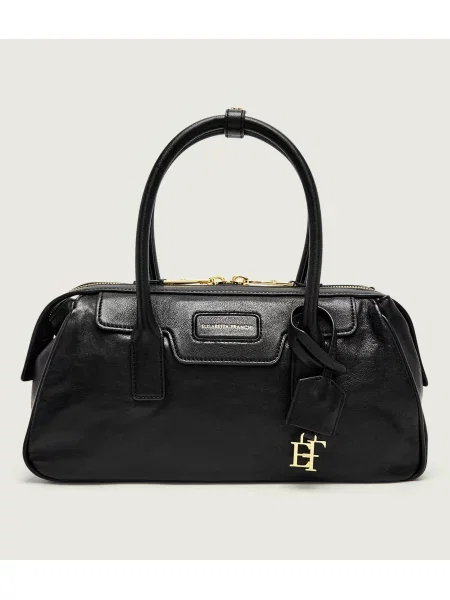 Elisabetta Franchi De piele geantă pe umăr negru