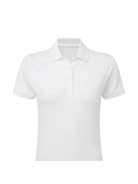 Koszulka Polo Signature Stretch Bez Metki biała
