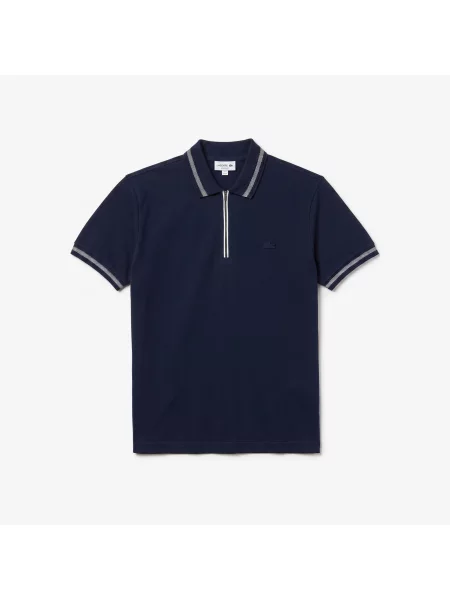 Lacoste Polo O Regularnym Kroju granatowy