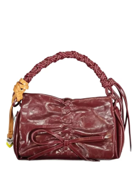 Geantă shopper Desigual cu funde țesută roșu