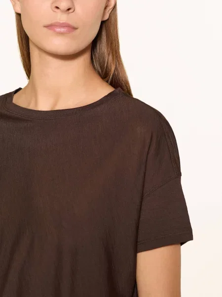 Super.Natural Tričko Yoga Loose S Merino Vlnou hnědá