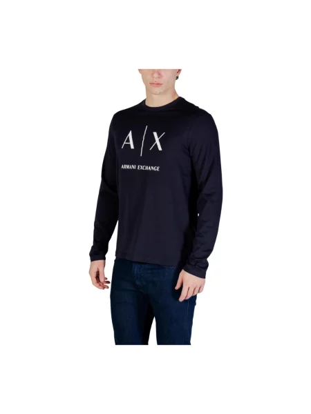Armani Exchange longsleeve niebieska