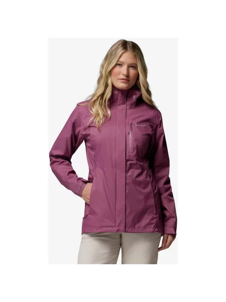 Kurtka z kapturem Columbia Pouring Adventure III XS fioletowy