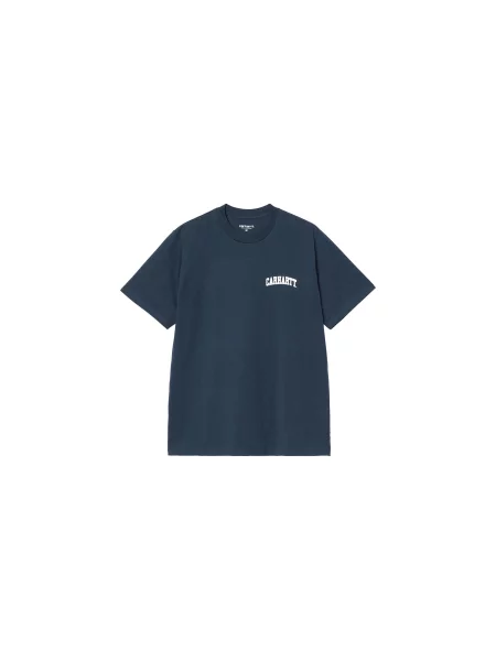 Carhartt WIP S/S University Script T-Shirt Mężczyźni Koszulki Carhartt WIP Size: XL niebieski