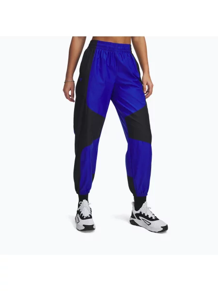 Pantaloni de antrenament pentru femei Under Armour Project Rock Woven Bottom black negru