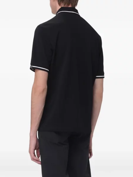 Polo Armani Exchange με κέντημα μαύρο