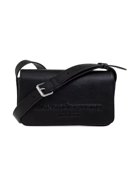 Torebka crossbody Alexander Wang skórzana czarna