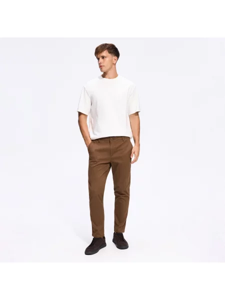 Reserved Sima chino slim nadrág barna