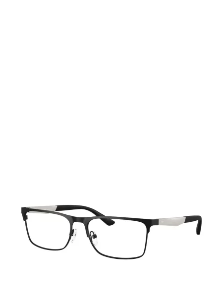 Ochelari de soare dreptunghiulari Emporio Armani negru