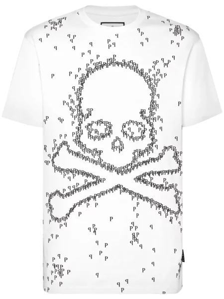 Tricou Philipp Plein alb