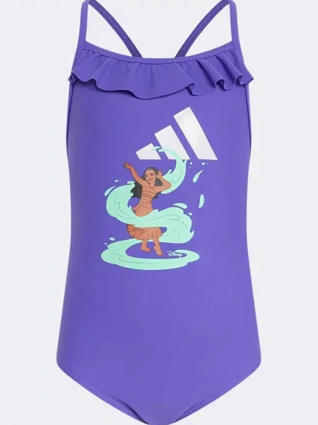 Adidas Performance jednodielne plavky detské DISNEY fialová