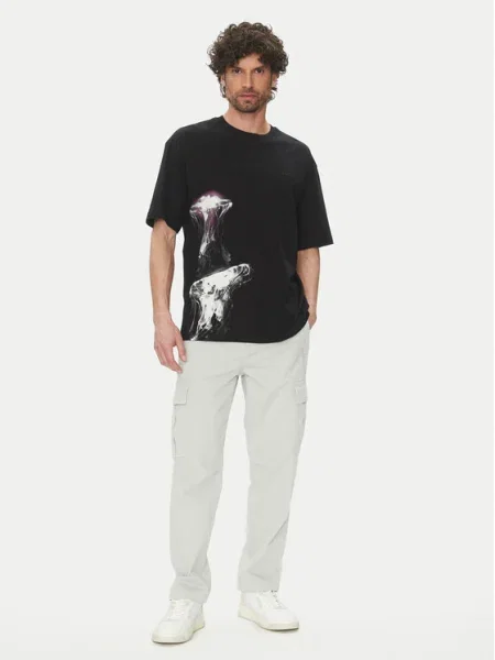 BOSS ORANGE Tricou Te_Jellyfish | Relaxed fit negru