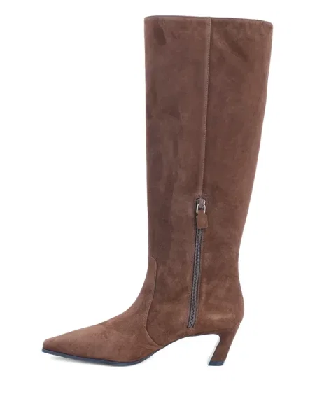 Cizme Stuart Weitzman din piele de căprioară maro