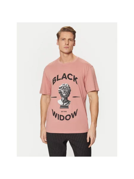 HUGO T-shirt Dostalgi Relaxed Fit ružičasta