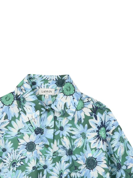 Top dziecięcy Lanvin Enfant zielony