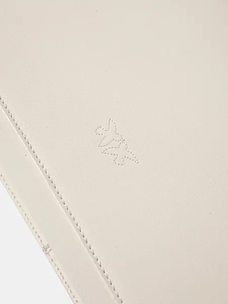 Pinko чанта crossbody дамска от кожа бяло