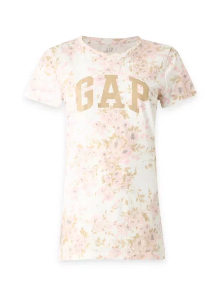 Gap Tall Tričko velbloudí / růže / vlny bílé