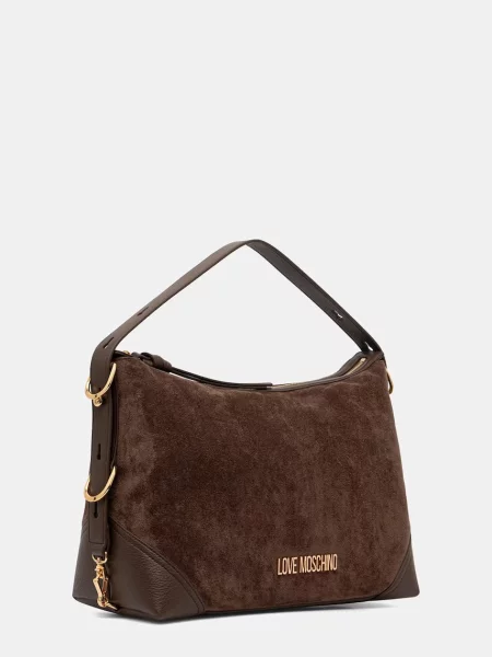 Geantă Love Moschino din piele maro