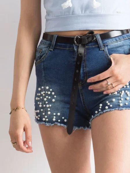 Pantaloni scurți Fashionhunters albastru