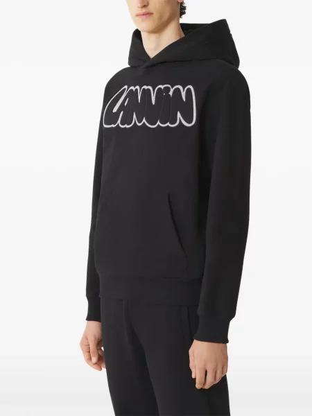 Hanorac cu glugă Lanvin negru