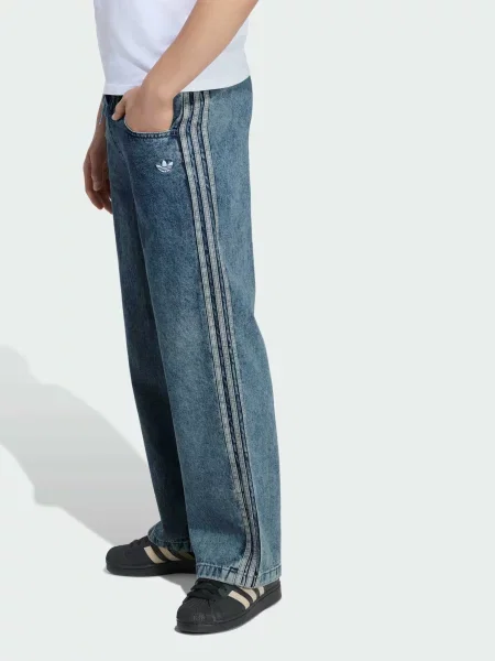 Детские прямые джинсы Adidas синие