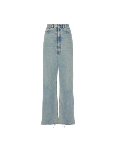 Szerokie jeansy Maison Margiela niebieskie
