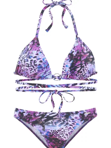 BRUNO BANANI Bikini azur / antracit / lila / jagoda