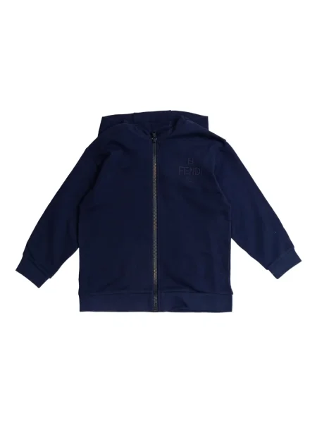 Bluza z kapturem dziecięca Fendi niebieska