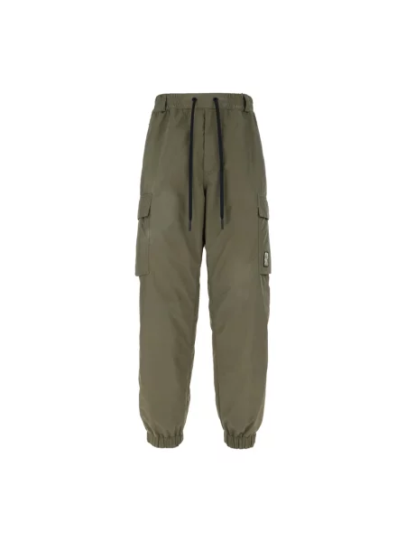 Spodnie cargo Moncler zielone
