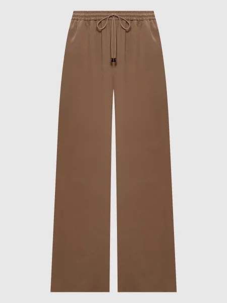 Шелковые брюки Max Mara коричневые