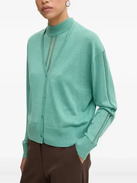 Cardigan Iro cu decolteu în V verde