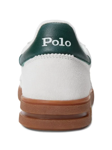 Кожени чорапи Polo Ralph Lauren с отворена пета с пейсли десен бяло