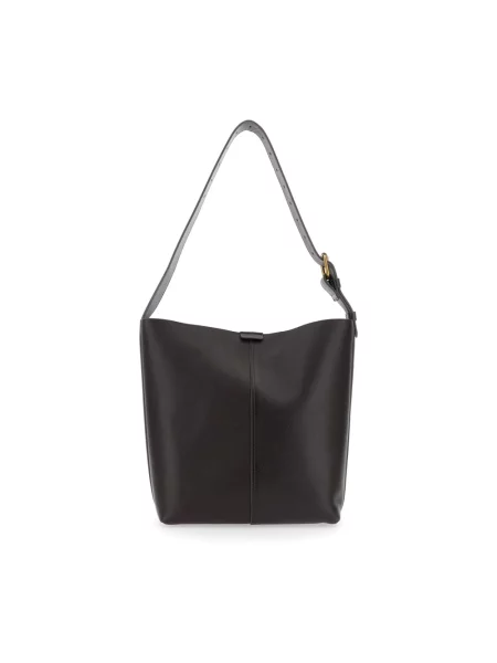 Torebka crossbody Soeur skórzana brązowa