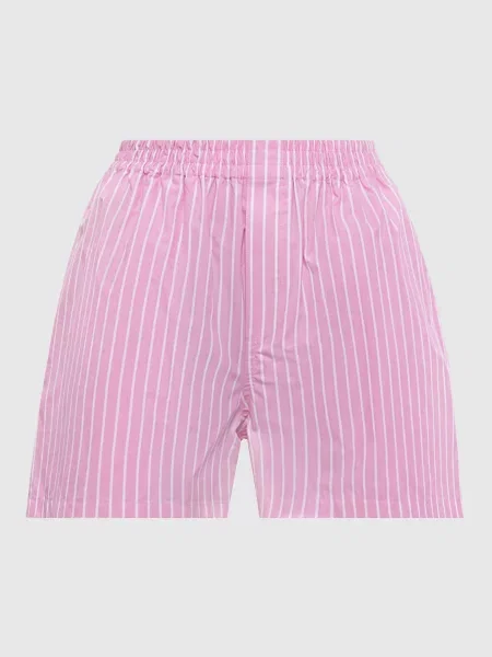 Шорты Balenciaga в полоску розовые