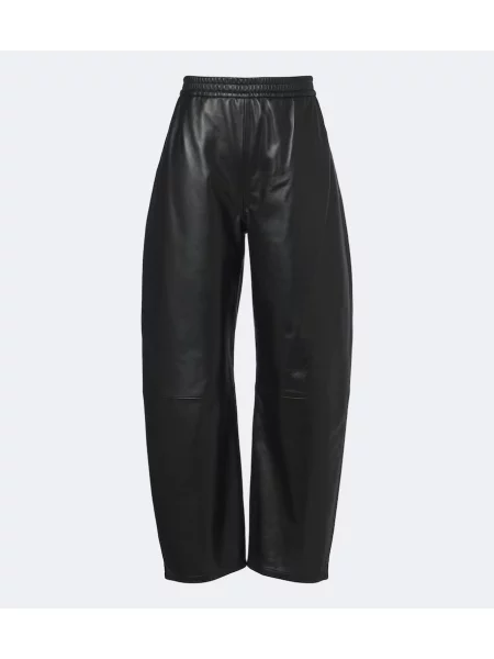 Pantaloni Arma din piele negru