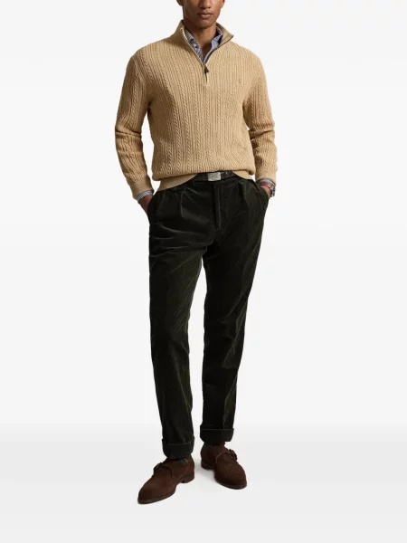 Gulerat șosete Polo Ralph Lauren de lână cu dungi negru